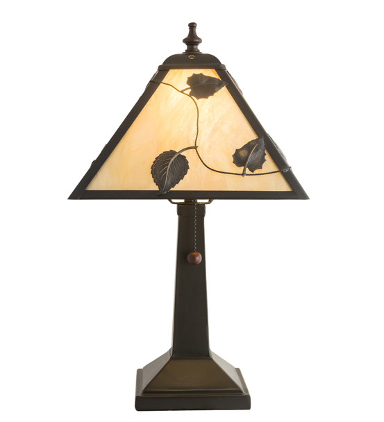 Meyda 9" Square Vine Leaf Table Lamp - 217778