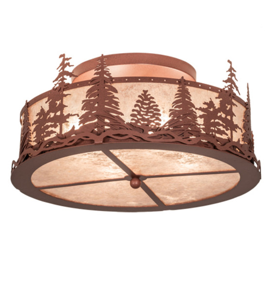 Meyda 22" Wide Tall Pines Flushmount - 219183