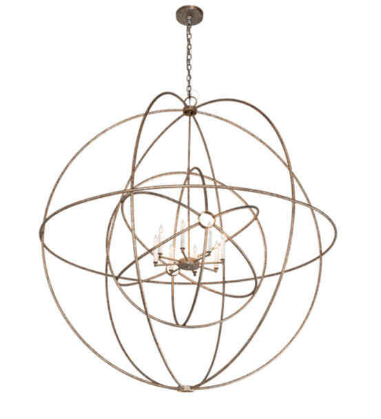 Meyda 60" Wide Atom Enerjisi 8 Light Chandelier - 219211