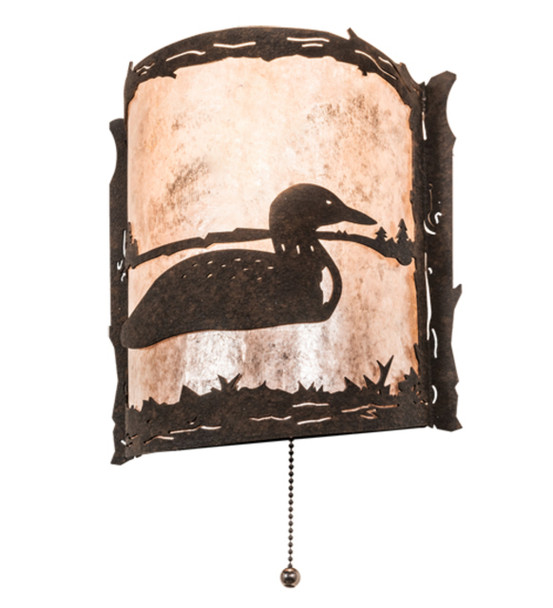 Meyda 9" Wide Loon Right Wall Sconce - 220794