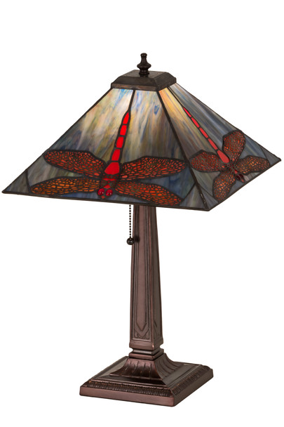Meyda 21"h Prairie Dragonfly Table Lamp - 26290