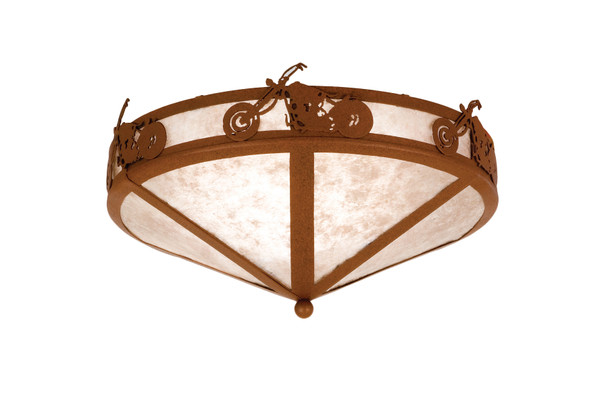 Meyda 16"w Motorcycle Flushmount - 26393