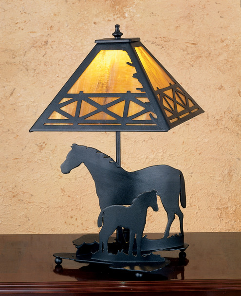 Meyda 20"h Mare & Foal Table Lamp - 26727
