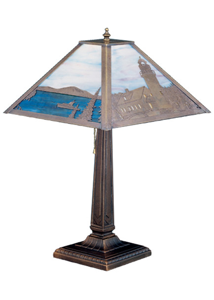 Meyda 21"h Lighthouse Bay Table Lamp - 26763