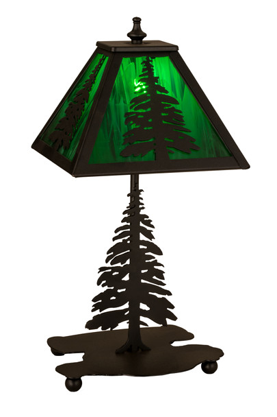 Meyda 14" High Tall Pines Accent Lamp - 27107