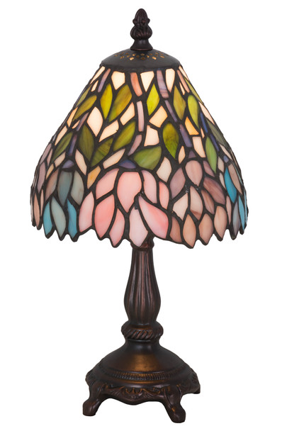 Meyda 14"h Wisteria Mini Lamp - 27294