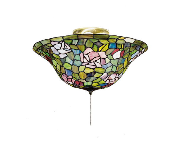 Meyda 16"w Tiffany Rosebush Flushmount - 27445