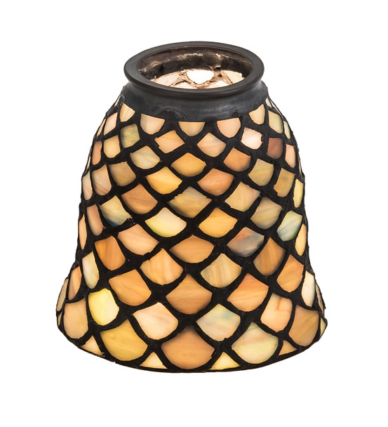 Meyda 4"w Tiffany Fishscale Fan Light Shade - 27470