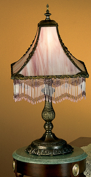Meyda 21"h Victoria Fringed Table Lamp - 28405