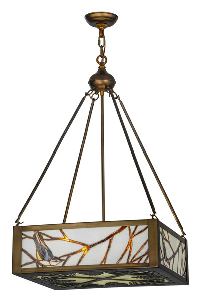 Meyda 21"sq Backyard Friends Inverted Pendant - 28707