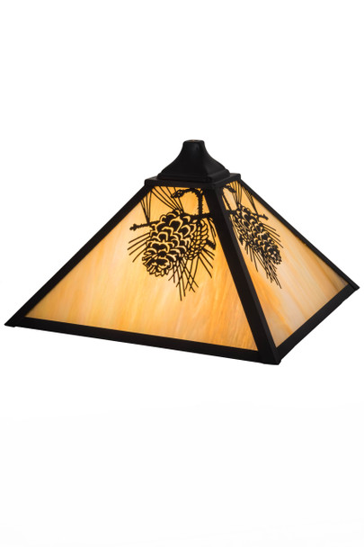 Meyda 18" Wide Pinecone Mission Shade - 29498