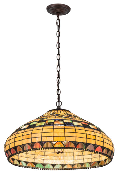 Meyda 23"w Tiffany Edwardian Pendant.605 - 29509