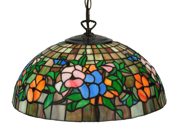 Meyda 15.75"w Hanging Pansy Pendant - 31105