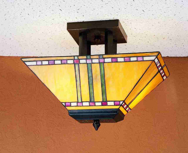 Meyda 16"l Prairie Corn Oblong Flushmount - 31243