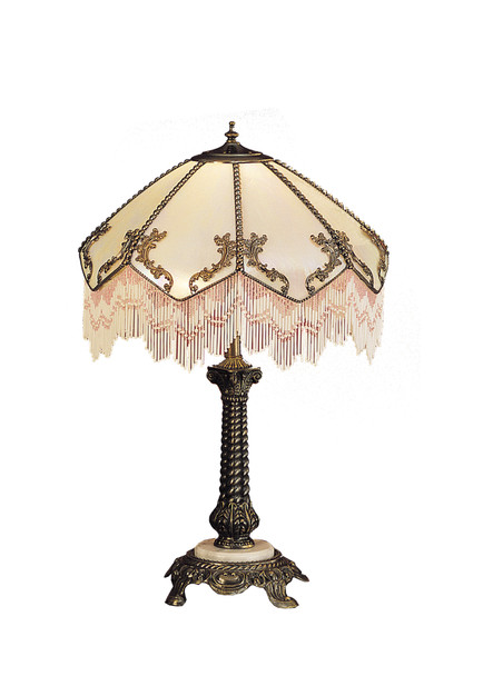 Meyda 28.5"h Regina Fringed Table Lamp - 31313