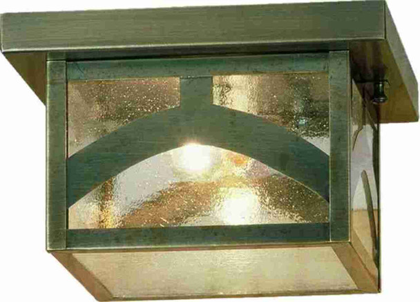 Meyda 10"sq Hyde Park Hill Top Flushmount - 45865