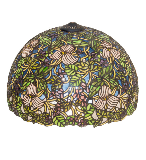 Meyda 20"w Trillium & Violet Shade - 47843