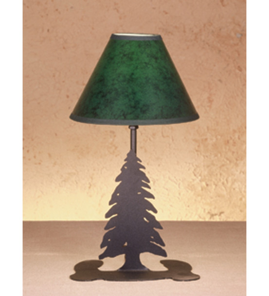 Meyda 15"h Tall Pines Faux Leather Accent Lamp - 49810