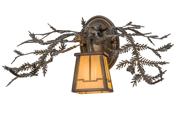 Meyda 16"w Pine Branch Valley View Wall Sconce - 49980