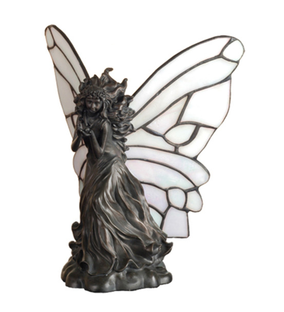 Meyda 8"h Pearl Winged Fairy Accent Lamp - 50428