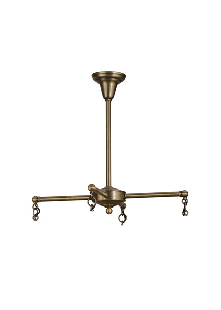 Meyda 25" Wide Antique Brass 4 Light Chandelier Hardware - 51760