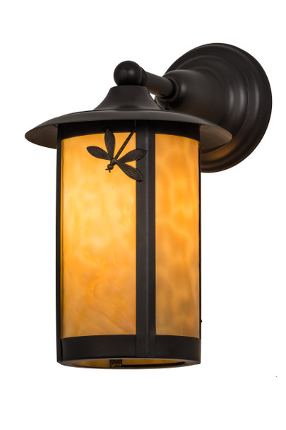 Meyda 8"w Fulton Dragonfly Solid Mount Wall Sconce - 54157