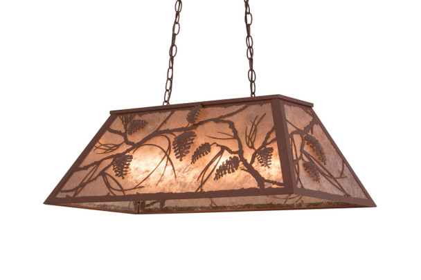 Meyda 33"l Whispering Pines Oblong Pendant - 65595