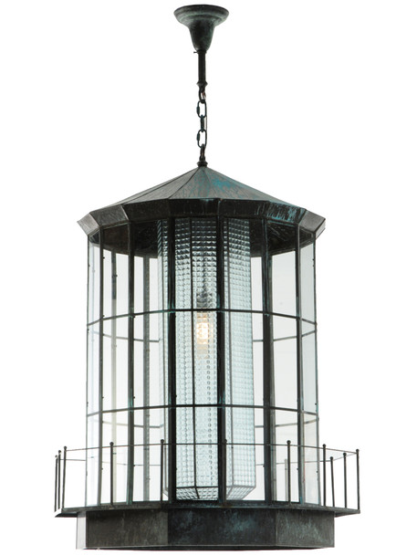 Meyda 28.5"w Lighthouse Lantern Pendant - 66801