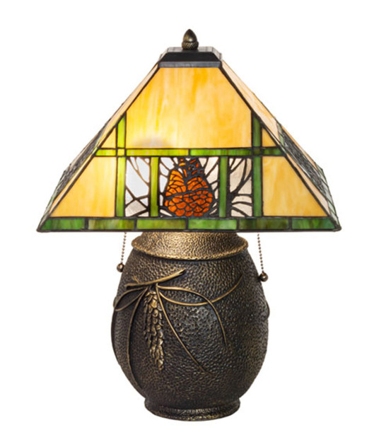Meyda 19.5"h Pinecone Ridge Table Lamp - 67850