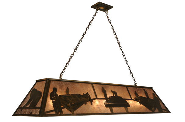 Meyda 60"l Pool Hall Oblong Pendant - 69613