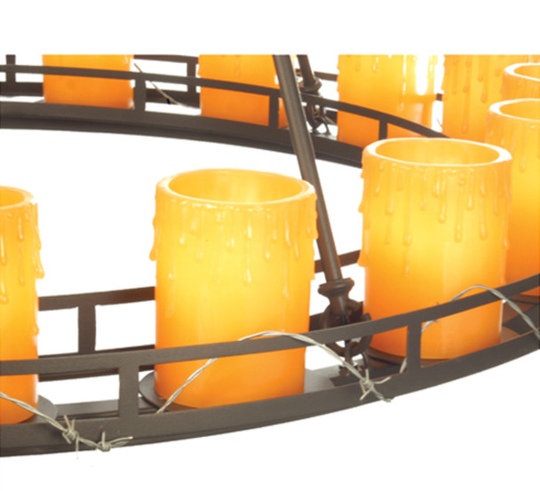 Meyda 48"w Barbury Barbed Wire 18 Lt Chandelier - 73483