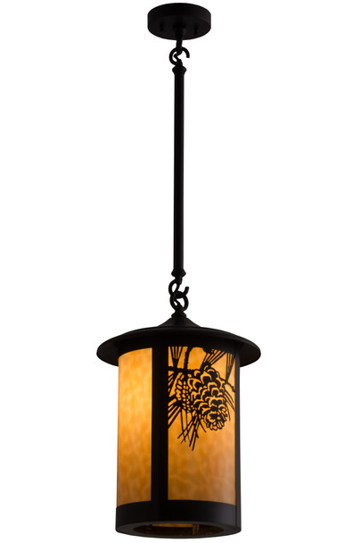 Meyda 12"w Fulton Winter Pine Pendant - 79281