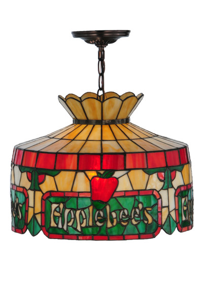 Meyda 16"w Personalized Applebee's Pendant - 79763