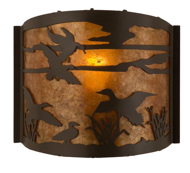 Meyda 12"w Ducks In Flight Wall Sconce - 81076