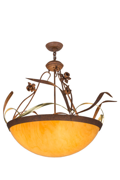 Meyda 26"w Daffodil Inverted Pendant - 81638