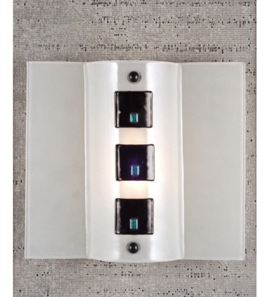 Meyda 12"w Metro Fusion Black Tie Affair Wall Sconce - 97998