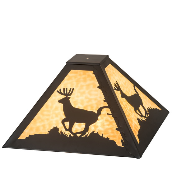 Meyda 24" Square Lone Deer Shade - 99200