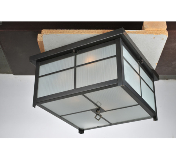 Meyda 17"sq Mission Flushmount - 99594