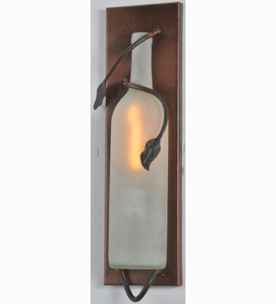Meyda 4"w Tuscan Vineyard Wine Bottle Wall Sconce - 99640