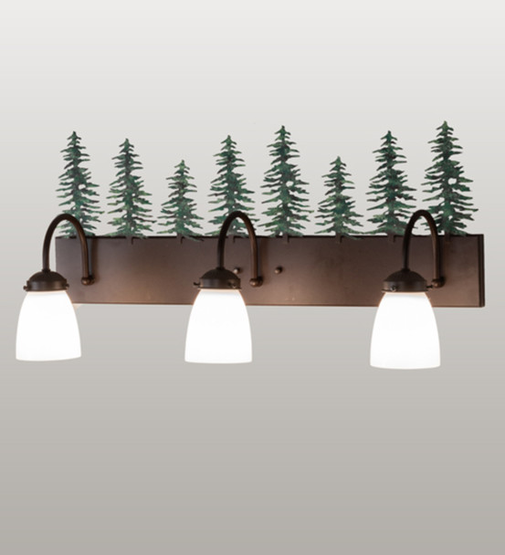 Meyda 28"w Tall Pines 3 Lt Vanity Light - 99783