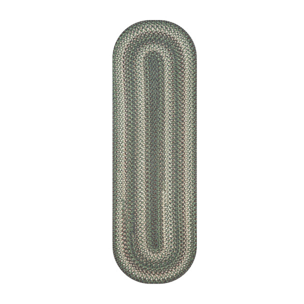 Homespice Decor Cedar Ridge Green Braided Area Rugs