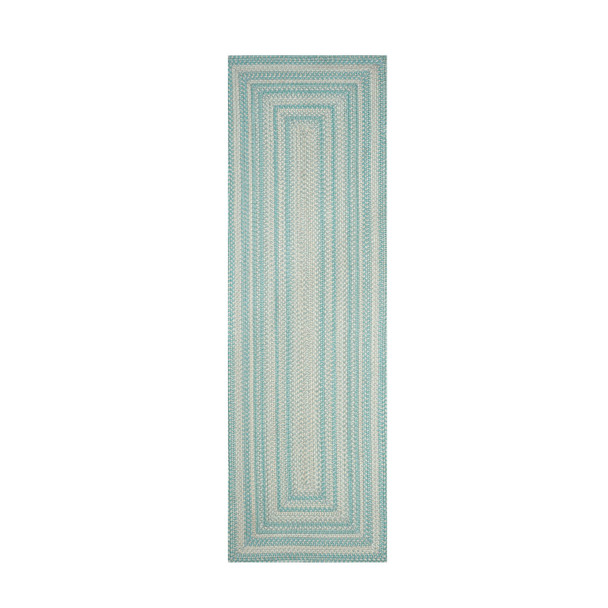 Homespice Decor Waterfall Blue Braided Area Rugs