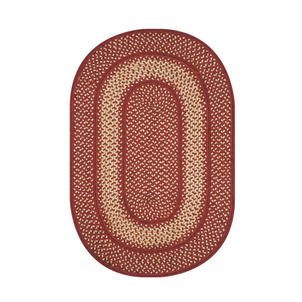 Homespice Decor York Red Braided Area Rugs