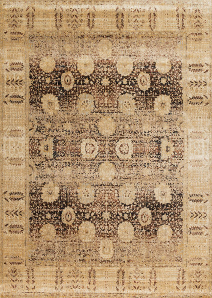 Loloi Anastasia Af-09 Coffee / Gold Power Loomed Area Rugs