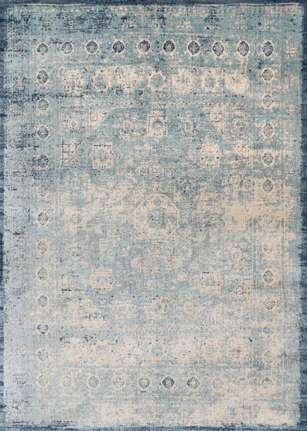 Loloi Anastasia Af-14 Lt. Blue / Ivory Power Loomed Area Rugs