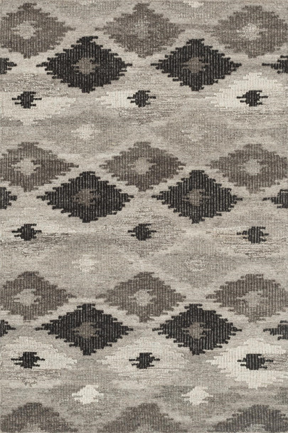 Loloi Akina Ak-02 Grey / Charcoal Hand Woven Area Rugs