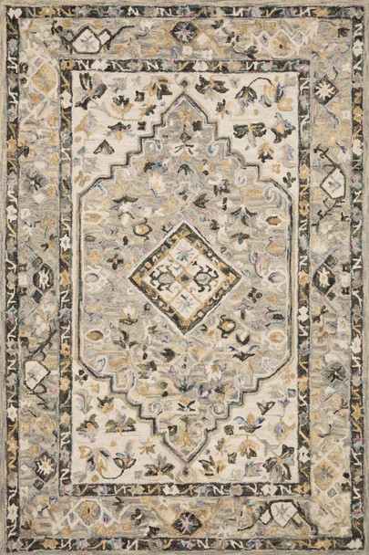 Loloi Beatty Bea-01 Grey / Ivory Hooked Area Rugs