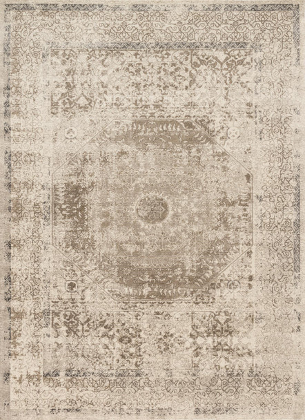 Loloi Century Cq-01 Taupe / Sand Power Loomed Area Rugs