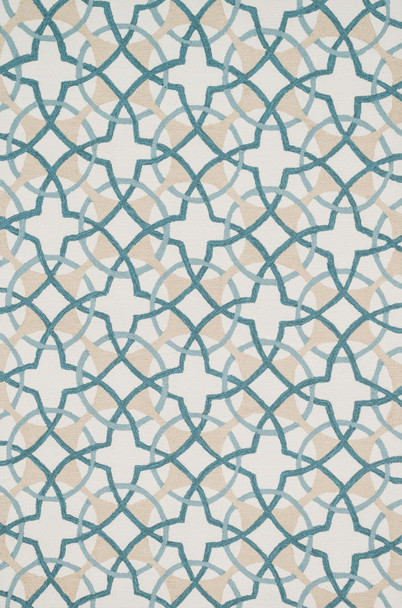 Loloi Francesca Fc-42 Ivory / Teal Hooked Area Rugs