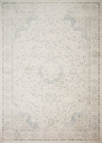 Loloi Griffin Gf-03 Ivory / Blue Power Loomed Area Rugs